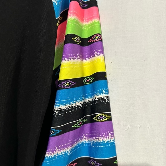 womens  multicolor Relaxed 3/4 Sleeve shirt, XL - Picture 2 of 4